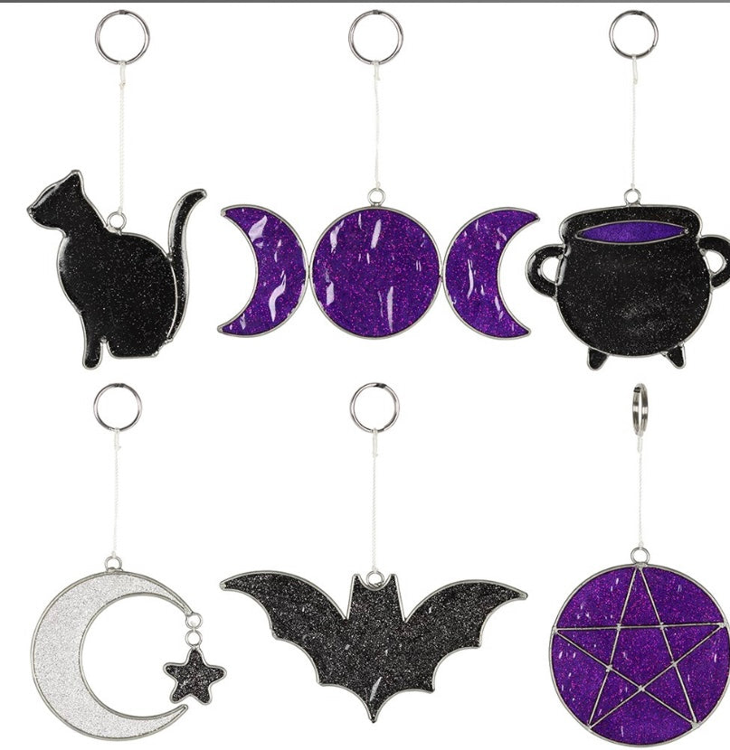 Mystical sun catchers (crescent moon)