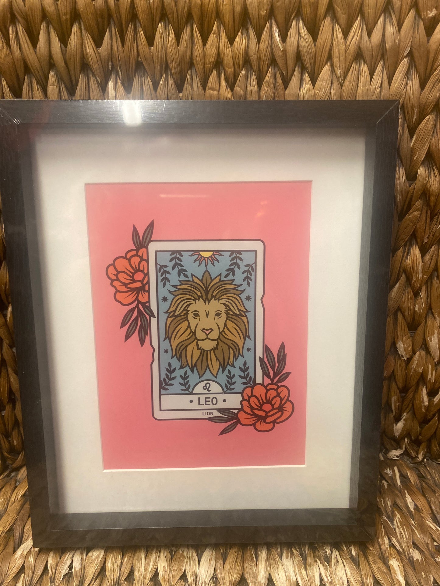 Leo framed print