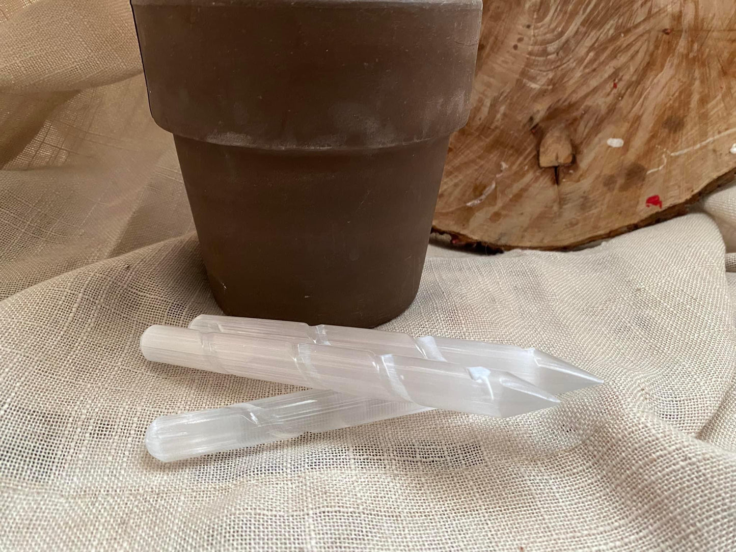 Selenite spiral wand