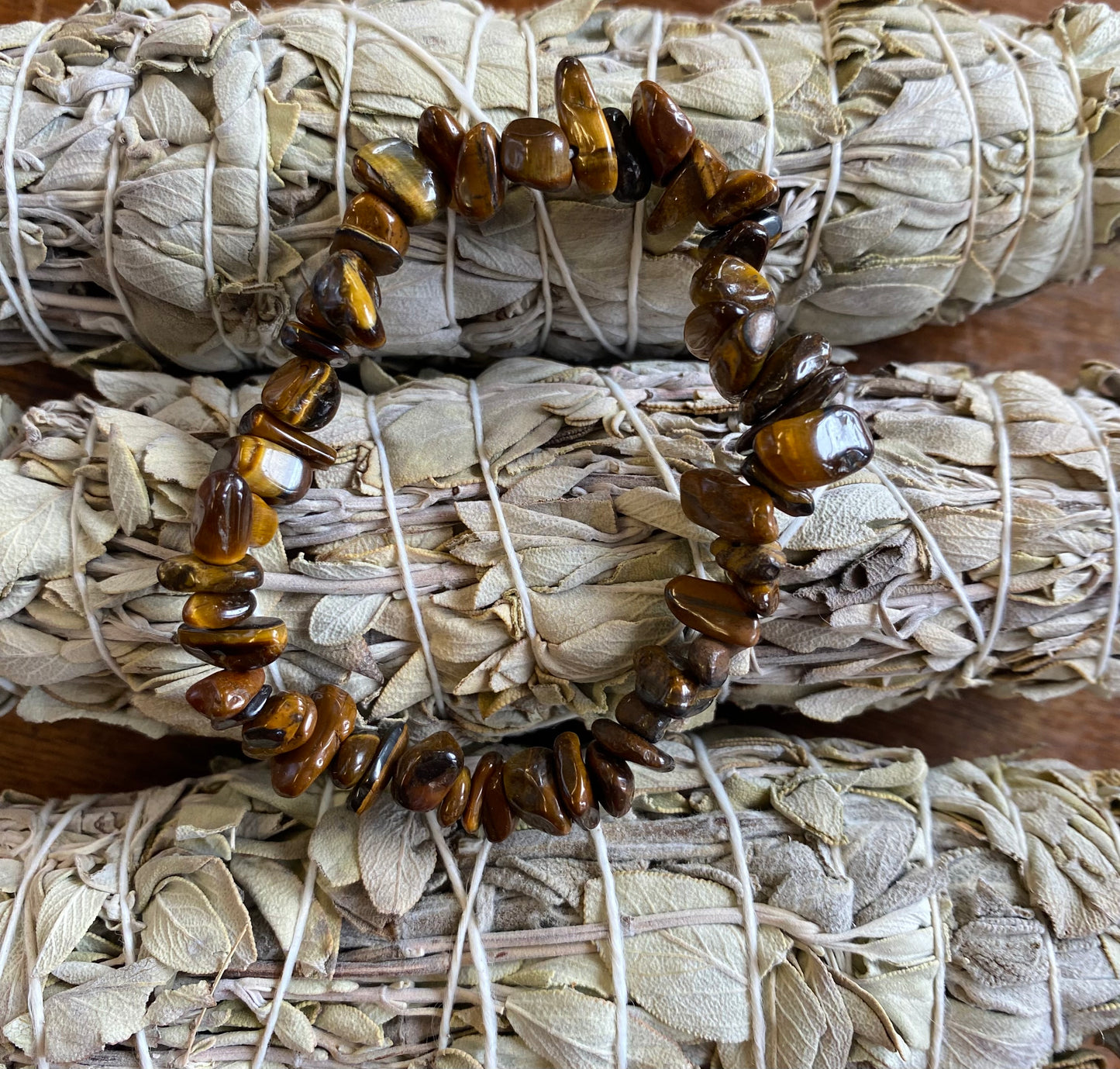 Tigers eye chip bracelet