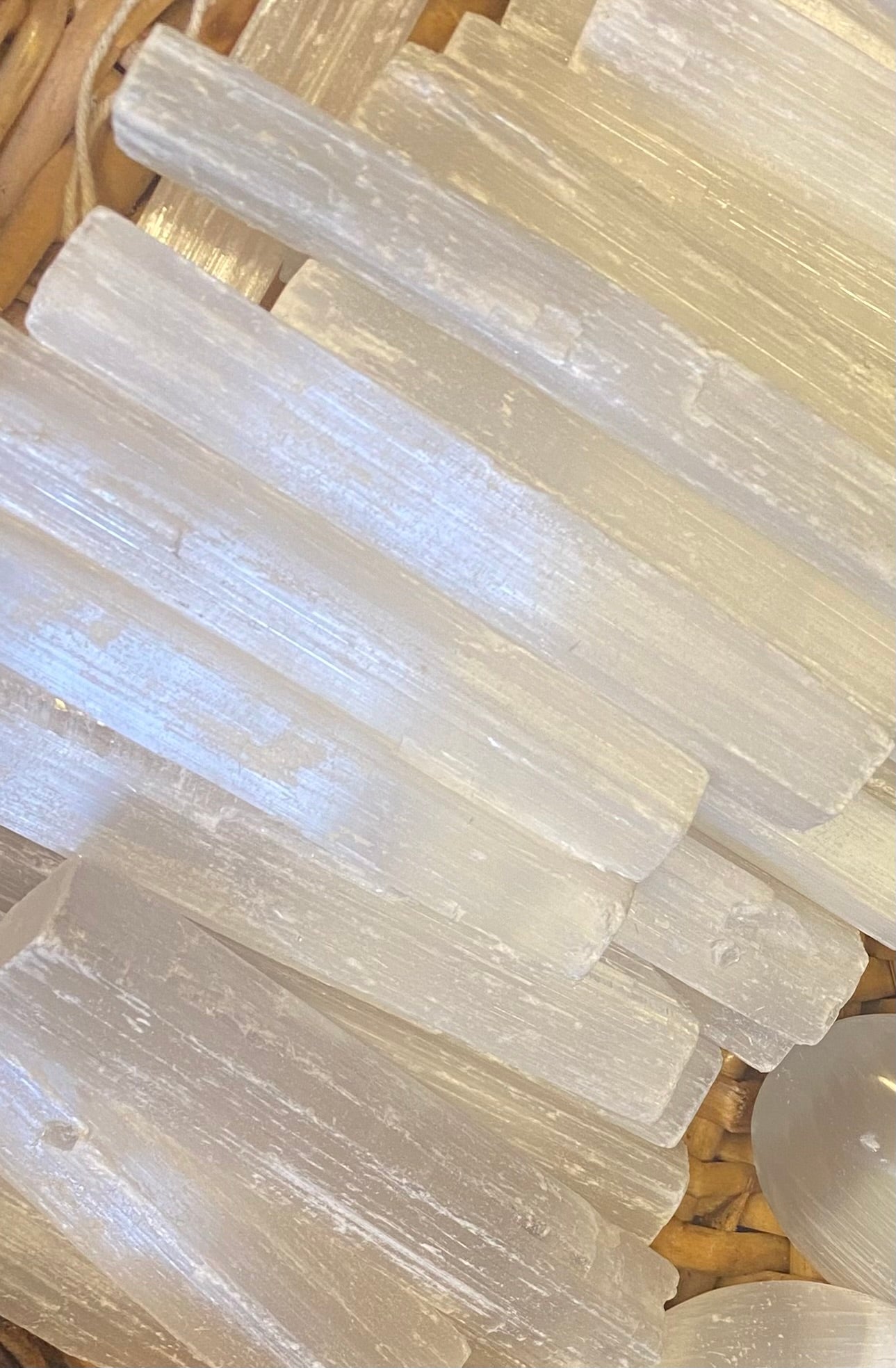 Rough selenite bars