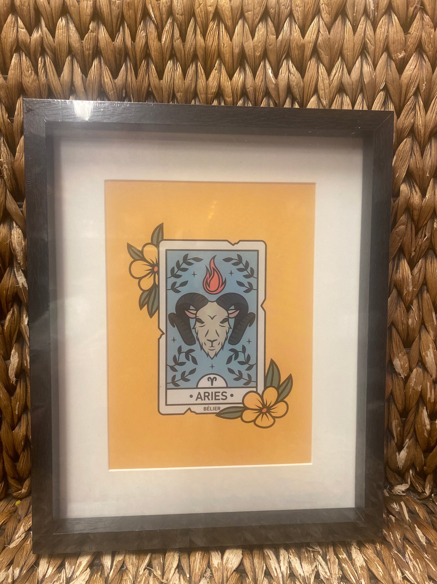 Aries framed print
