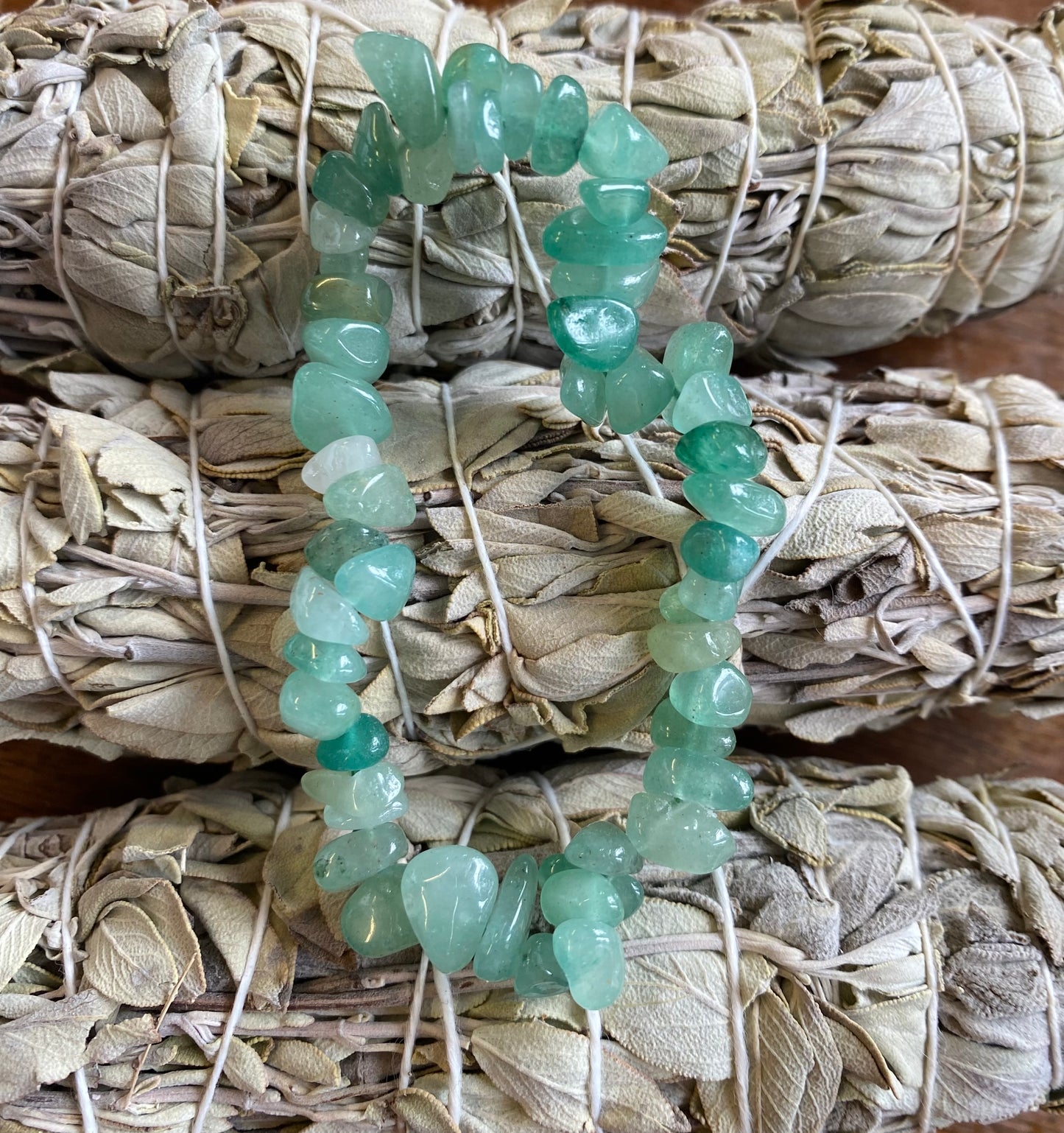 Aventurine chip bracelet