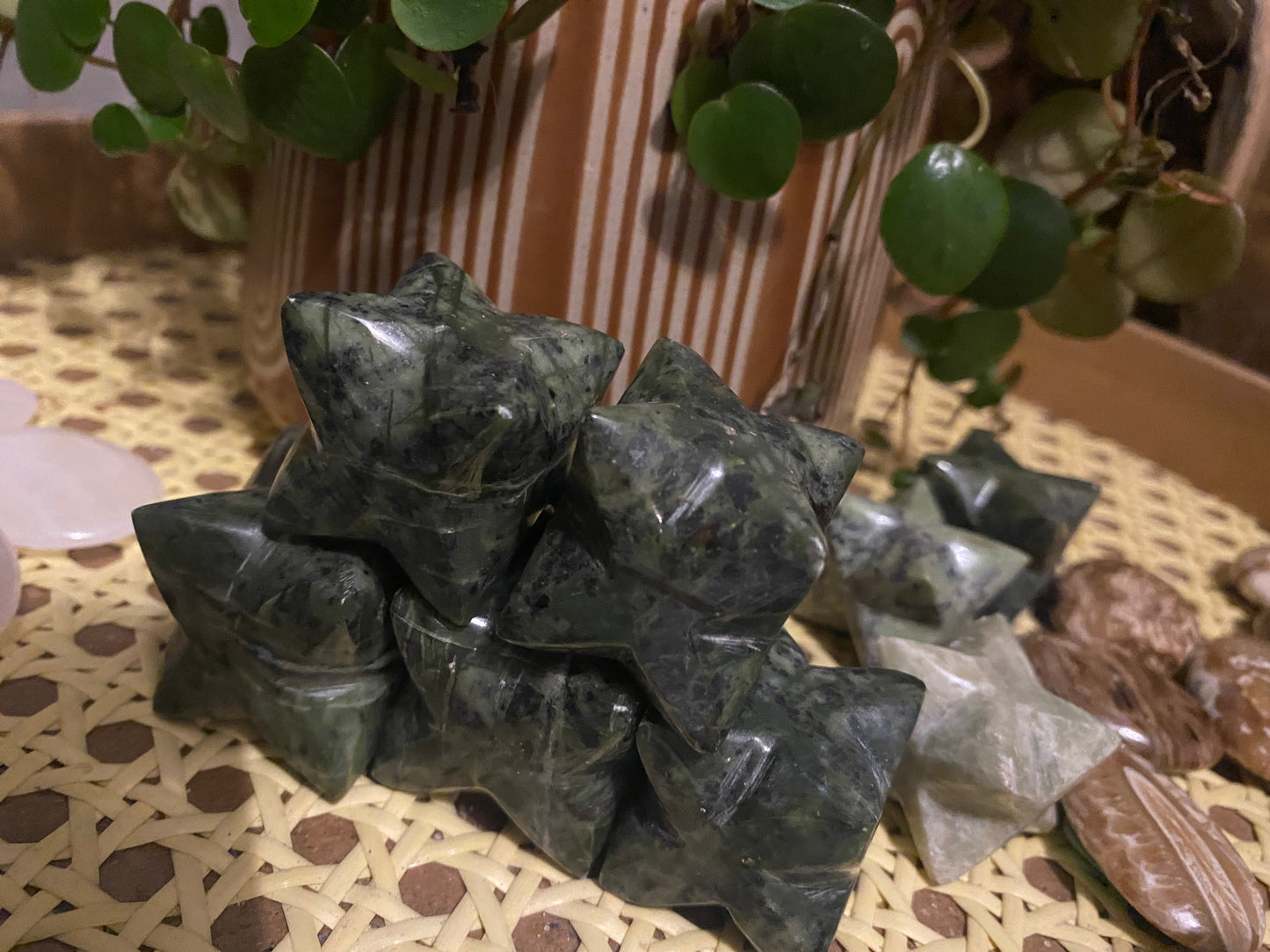 Jungle calcite merkaba star