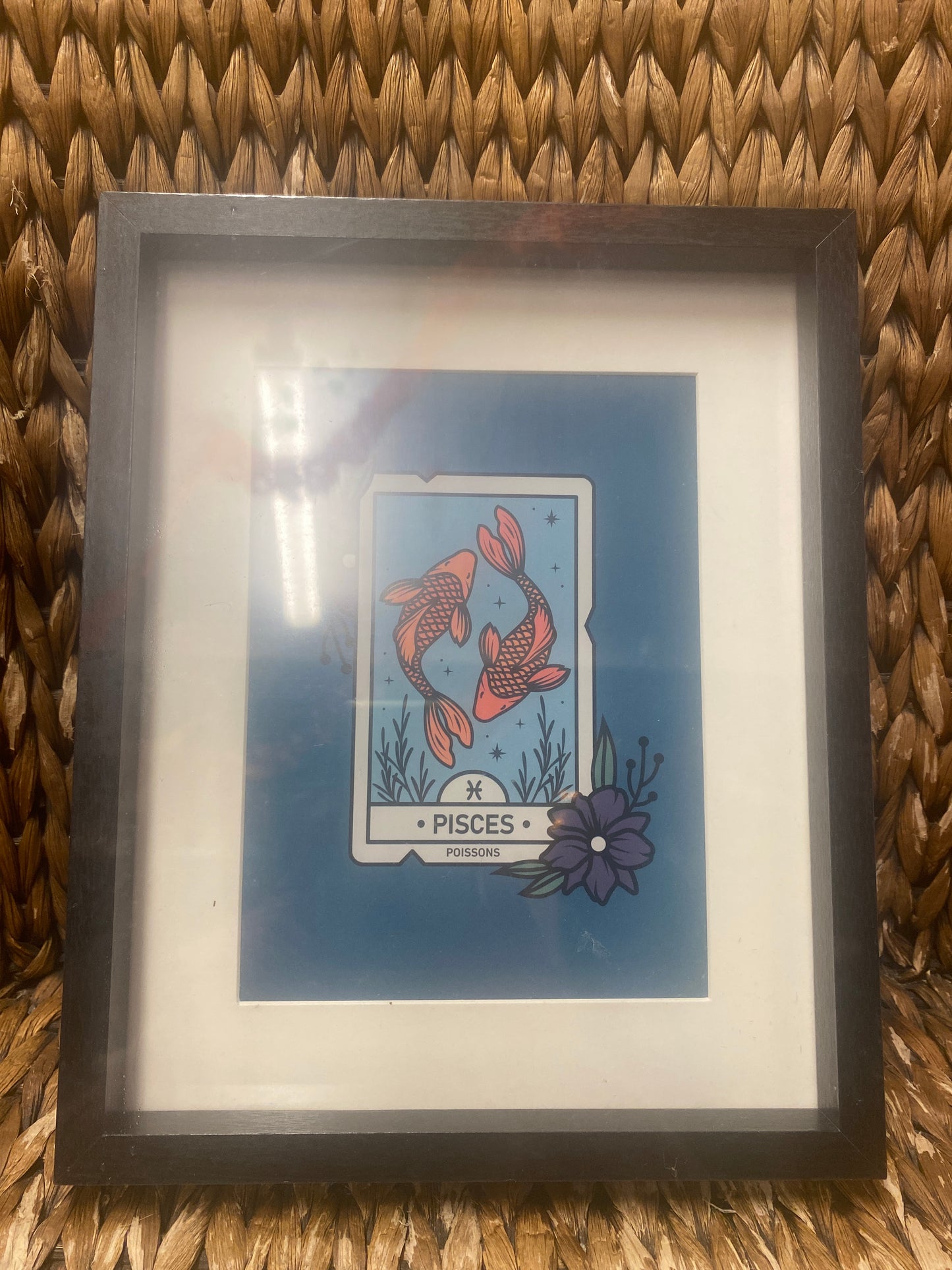 Pisces framed print