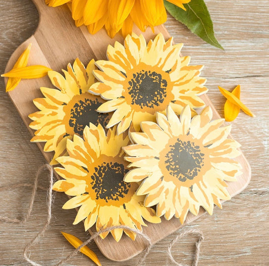 Sunflower coaster set