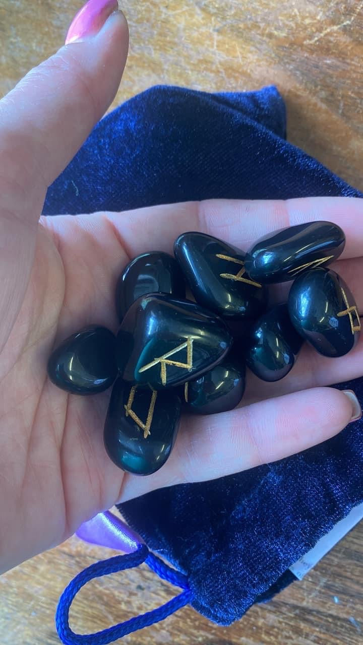 Black jasper runes
