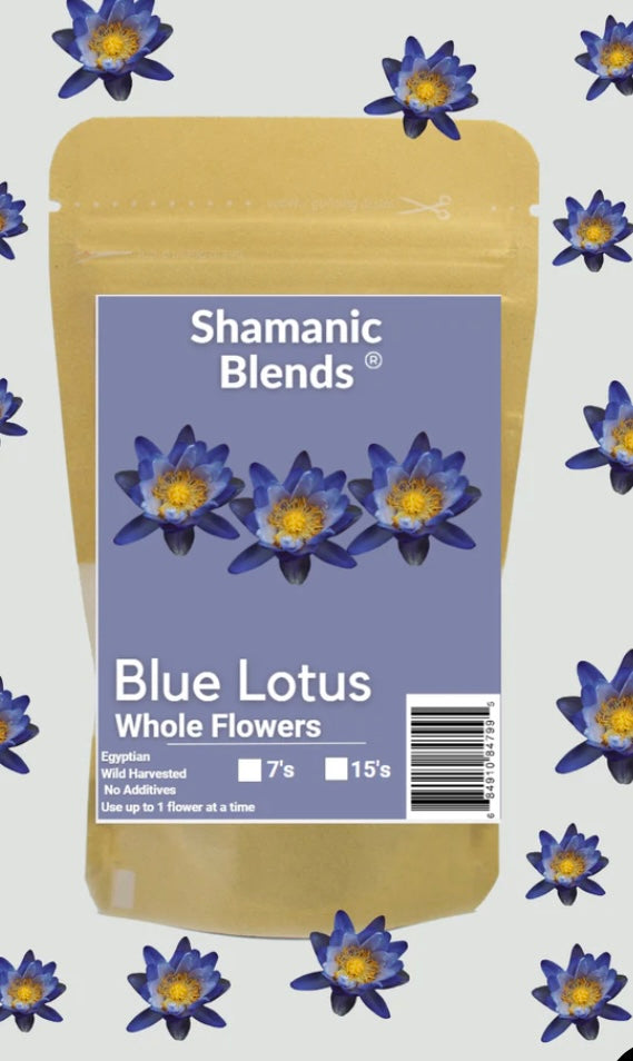 Blue lotus flowers