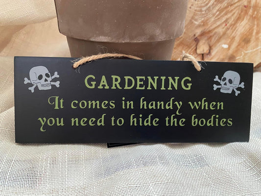 Gardening handy sign