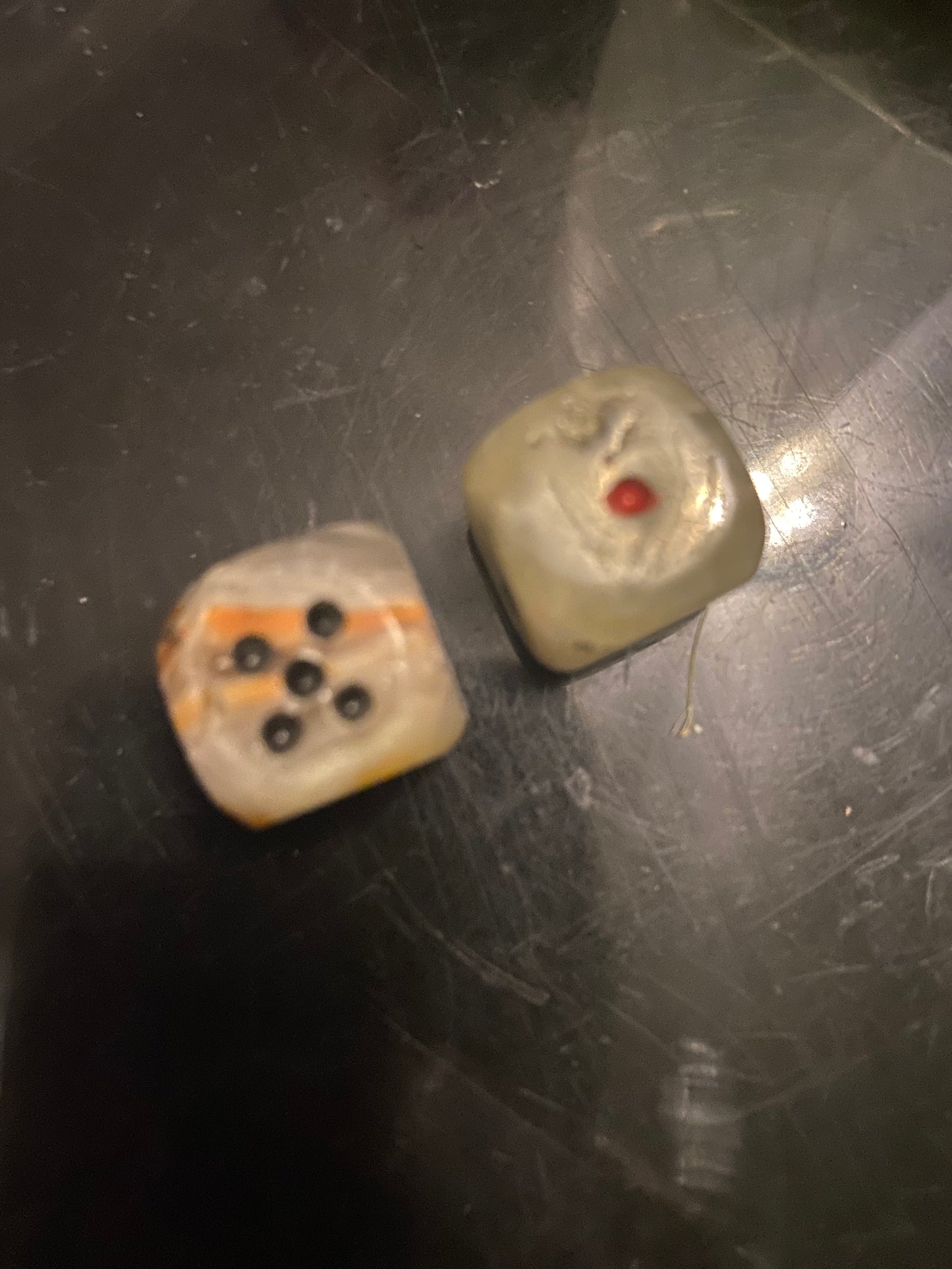 Crystal dice (pair)