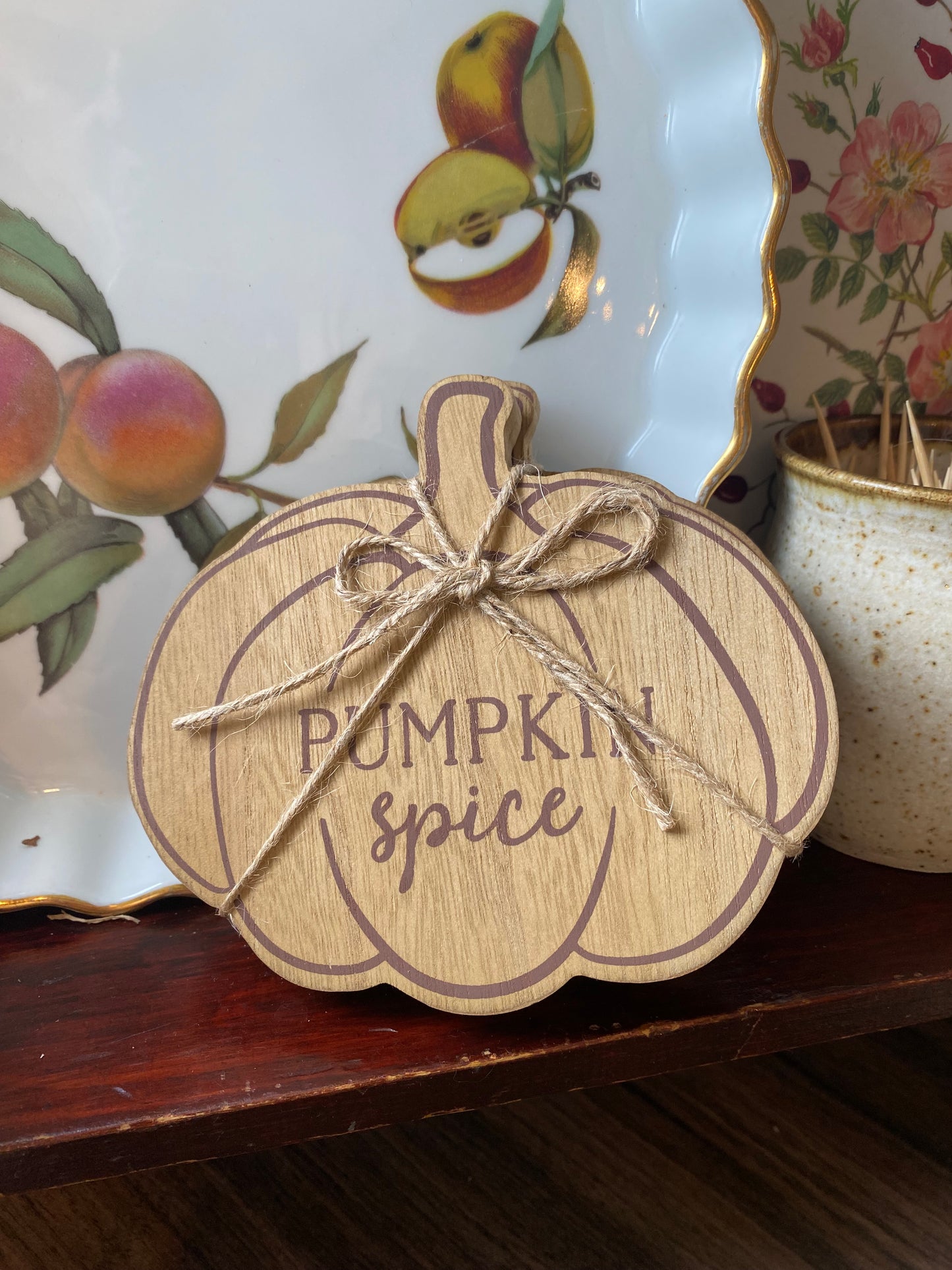 Pumpkin spice coaster set