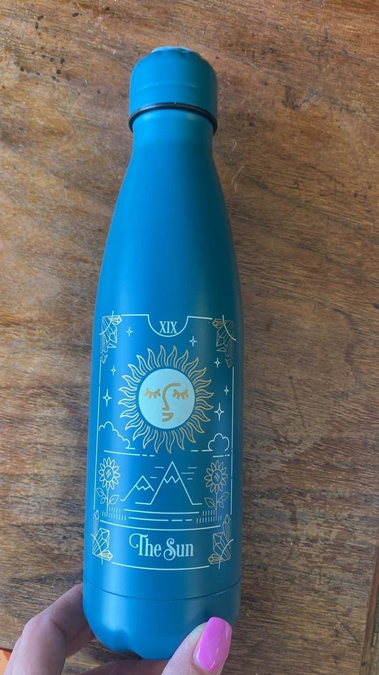 Sun tarot water bottle