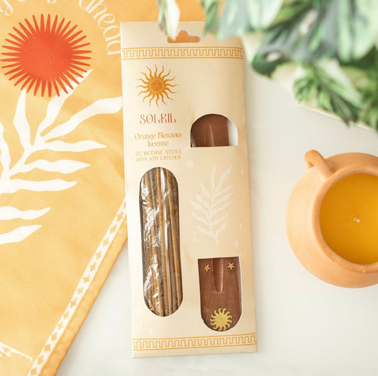 Orange blossom incense stick gift set