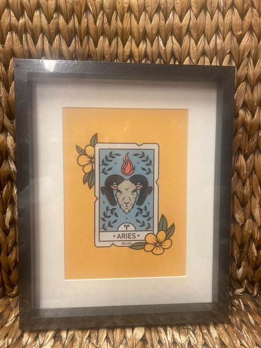 Aries framed print