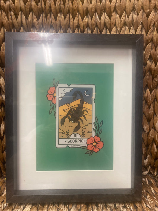 Scorpio framed print