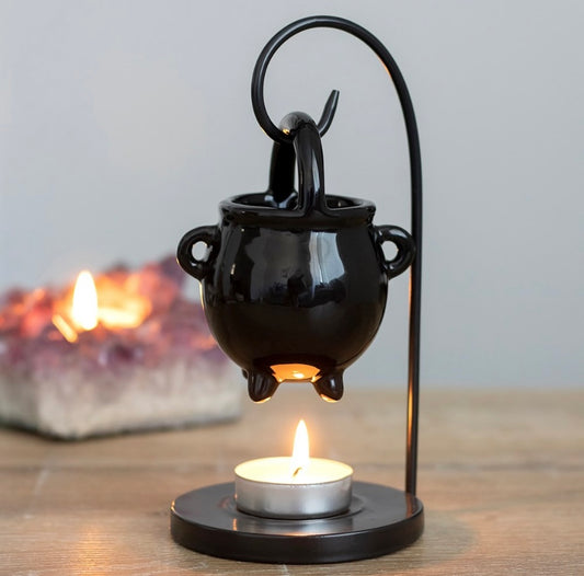 Hanging cauldron oil burner