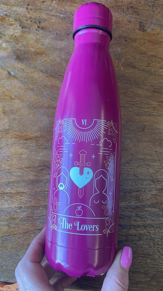 Lovers tarot water bottle
